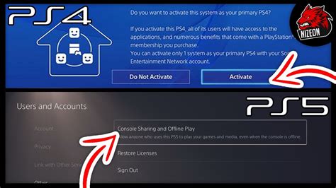 Can you have 2 accounts activated as primary on PS4?